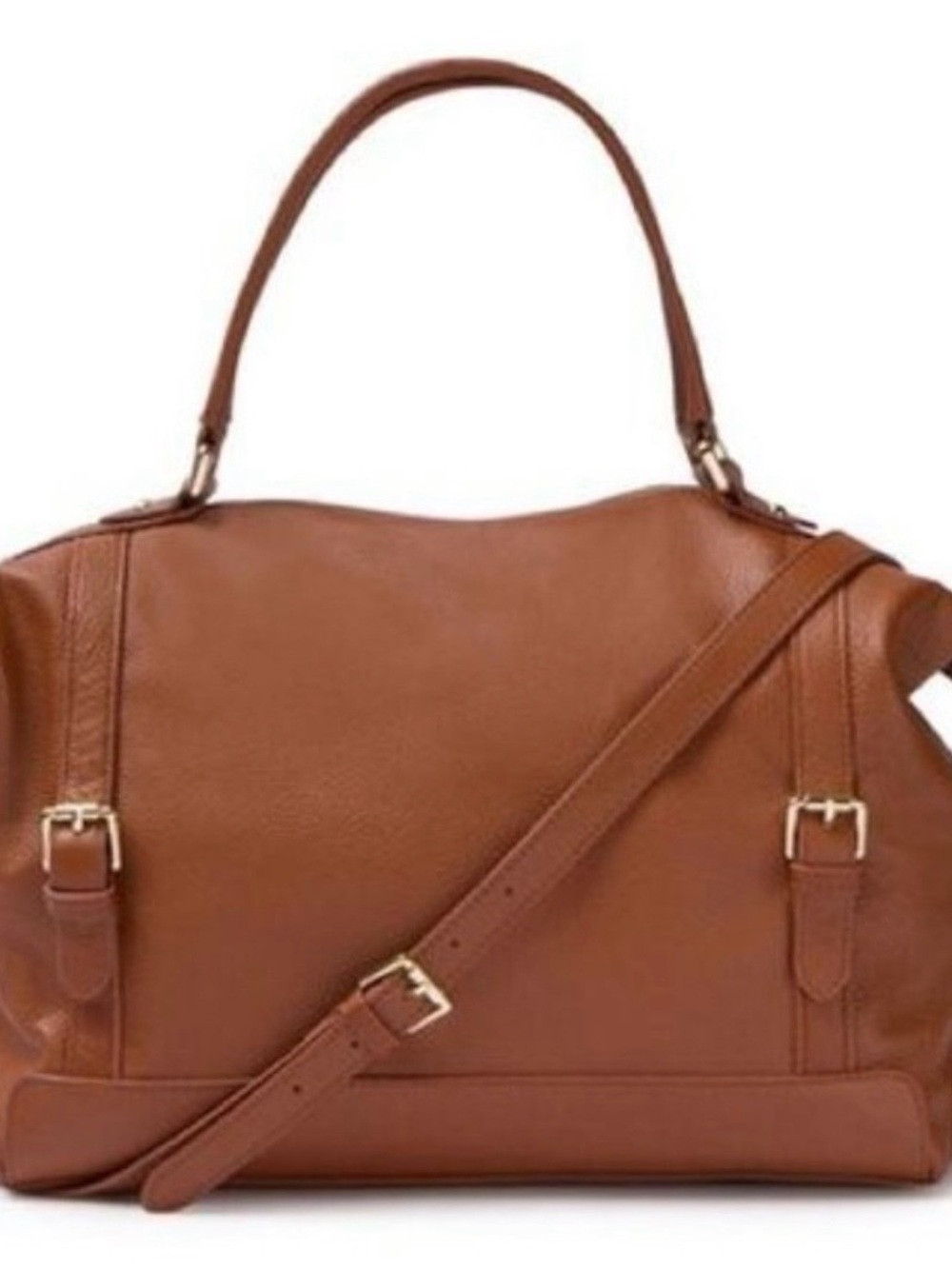 Ora Delphine Adele leather Satchel with Gold Hardware